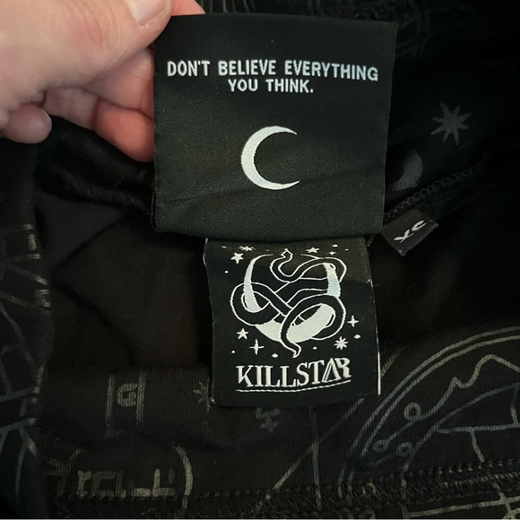 KILLSTAR Occult Luxury Telepathic Leggings in Black XS Goth Witchy Magic NWOT - Picture 8 of 10
